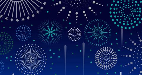 Colorful Fireworks Lighting Up Night Sky for New Year Celebration - Download Free Stock Images Pikwizard.com