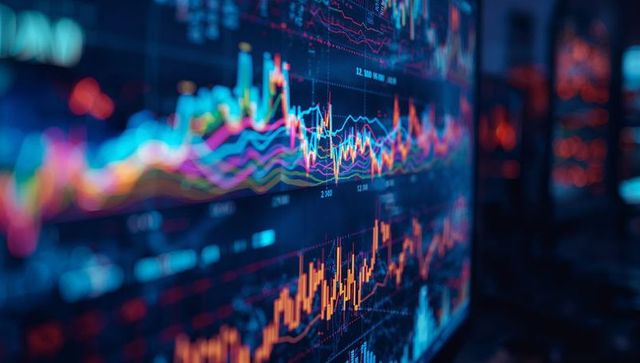 Neon Finance Graphs Display on Trading Screen