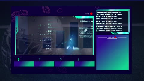 Digital Data Animation on Football Theme with Live Interface