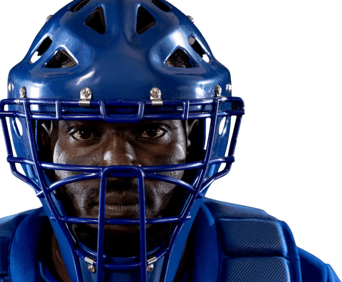close-up of african american baseball catcher on transparent background - Download Free Stock Videos Pikwizard.com