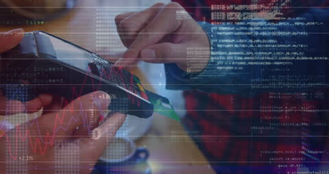 Digital Data Overlay on Contactless Payment Concept