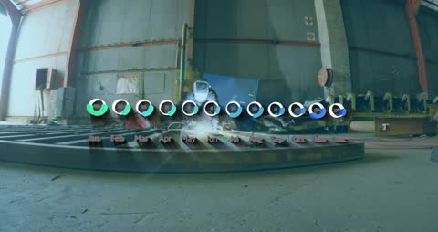 Data Visualization Over Welding Worker in Industrial Setting