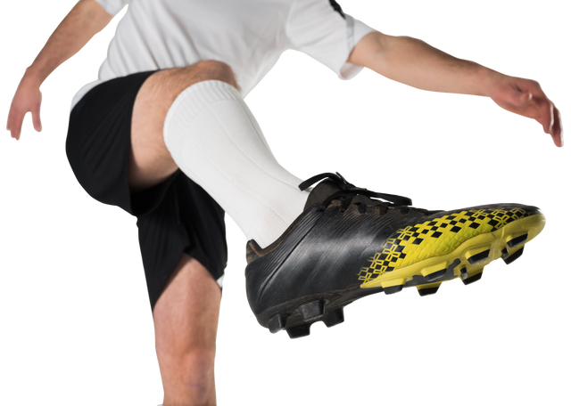 Football Player Kicking Ball with Dynamic Pose on Transparent Background - Download Free Stock Videos Pikwizard.com