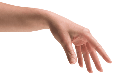 Transparent Hand of Caucasian Woman Reaching Downward Isolated - Download Free Stock Videos Pikwizard.com