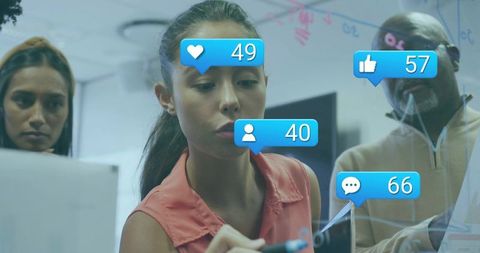 Strategic Planning with Social Media Metrics Displayed