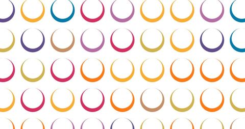 Colorful Gradient Circles on White Abstract Pattern - Download Free Stock Images Pikwizard.com