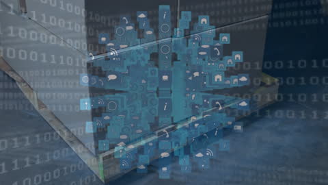 Digital Interface Overlay in Modern Warehouse