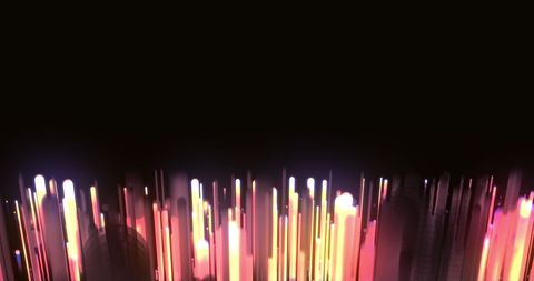 Vibrant Light Trails Against Black Background for Digital Applications