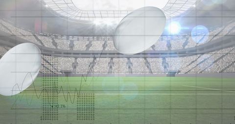 Futuristic Sports Analytics with Rugby Theme - Download Free Stock Images Pikwizard.com