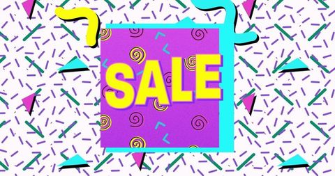 Bright Retro Style Flash Sale Banner