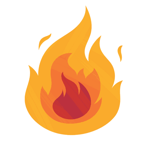 transparent flaming fire icon with gradient design elements - Download Free Stock Videos Pikwizard.com