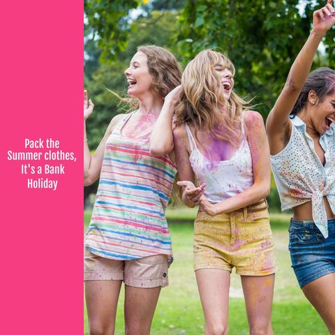 Group of Friends Joyfully Celebrating Bank Holiday Outdoors