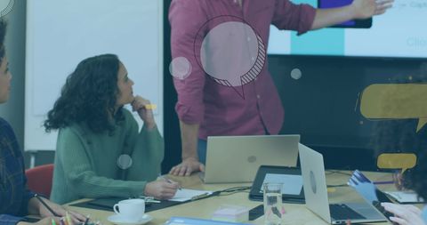 Team Collaboration in a Modern Office Meeting