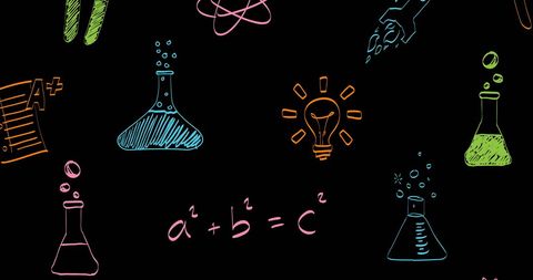 Scientific Symbols Illustrating Education and Innovation - Download Free Stock Images Pikwizard.com