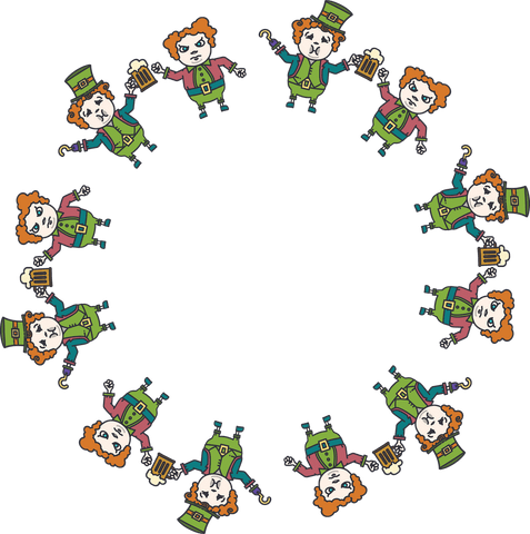whimsical fairy tale characters in circular pattern on transparent background - Download Free Stock Videos Pikwizard.com