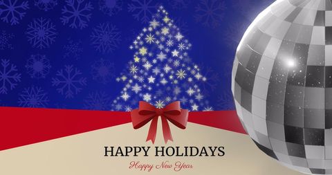 Festive Holiday Greeting Card Design with Christmas Elements