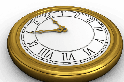 Elegant Gold Clock on Transparent Background for Time Concept - Download Free Stock Videos Pikwizard.com