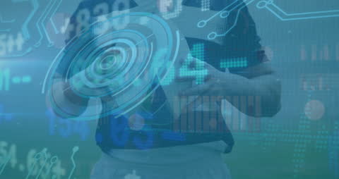 Global Network Animation with Digital Technology Interface