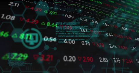 Stock Market Data and Healthcare Analysis Overlay - Download Free Stock Images Pikwizard.com