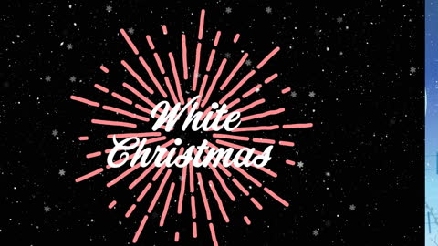 Festive White Christmas Animation with Falling Snow