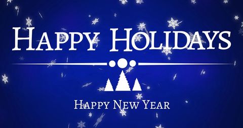 Festive Winter Holiday Greeting in Snowy Design - Download Free Stock Images Pikwizard.com