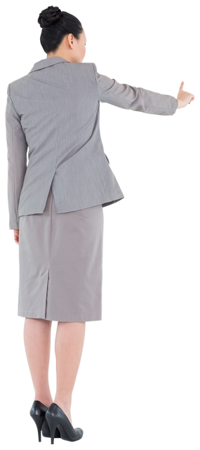 Businesswoman Pointing on Transparent Background Isolated - Download Free Stock Videos Pikwizard.com