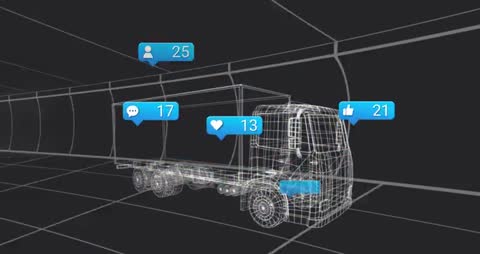 Digital Engagement Metrics Around Futuristic Truck