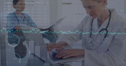 Female Doctors Analyzing Medical and Financial Data - Download Free Stock Images Pikwizard.com