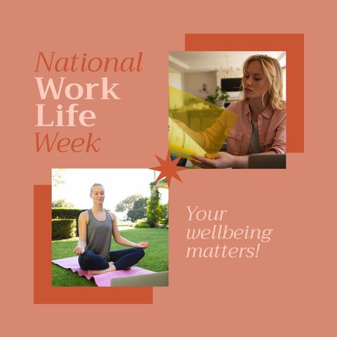 National Work Life Week Celebrating Balance and Wellbeing - Download Free Stock Templates Pikwizard.com