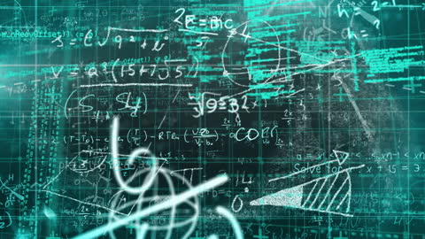 Abstract Digital Data Visualization with Mathematical Equations