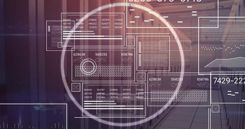 Data Processing Overlay on Digital Servers - Download Free Stock Images Pikwizard.com