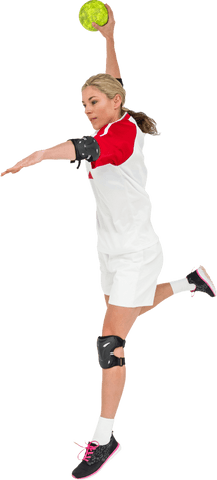 talented sportswoman throwing ball in transparent background - Download Free Stock Videos Pikwizard.com