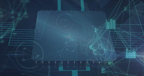 Futuristic Data Processing with Digital Network Connections - Download Free Stock Images Pikwizard.com