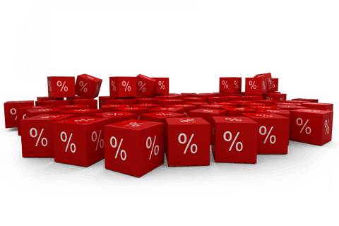 transparent red percent sign blocks isolated background - Download Free Stock Videos Pikwizard.com