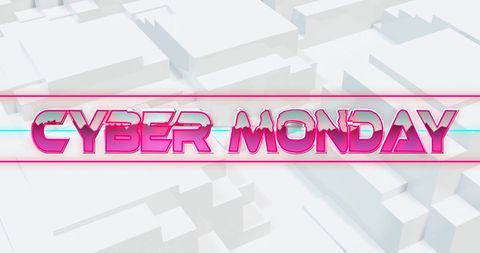 Cyber monday promotional digital design