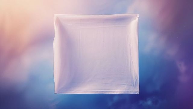 Floating canvas with pastel gradient artistry