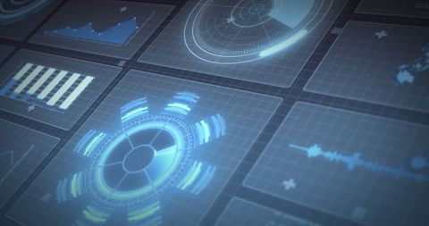 Digital Interface: Data Processing and Scope Scanning - Download Free Stock Images Pikwizard.com