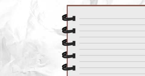 Spiral Notebook on Crumpled White Paper Background for Creativity and Ideas - Download Free Stock Images Pikwizard.com