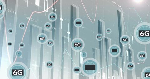 6G Network Concept with Data Visualizations - Download Free Stock Images Pikwizard.com