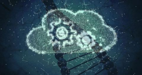 Luminescent Cloud Data with Gears and DNA Strand for Cloud Automation and Biotechnology
