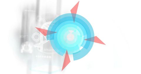 Digital Interface With Spinning DNA Strand Concept