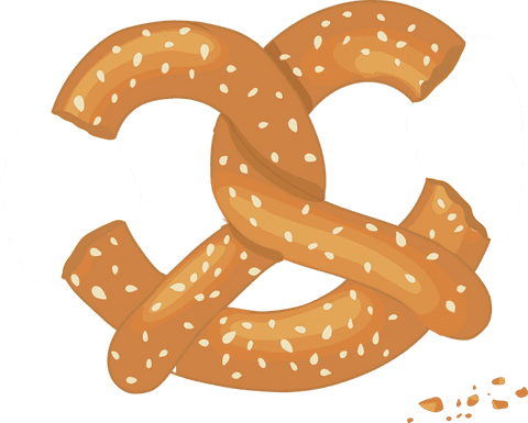 twisted pretzel with salt on transparent background - Download Free Stock Videos Pikwizard.com