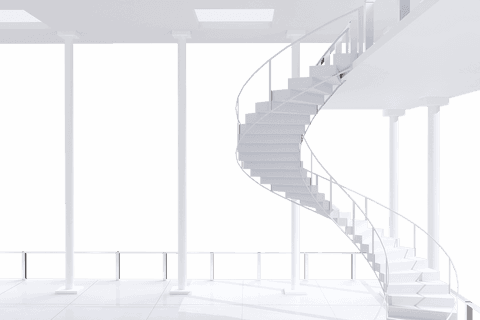 architectural white spiral staircase on transparent background - Download Free Stock Videos Pikwizard.com