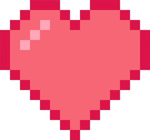 Pixel Art Heart Icon with Pink Palette on Transparent Background - Download Free Stock Videos Pikwizard.com