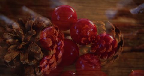 Festive Pine Cones and Berries Christmas Decoration