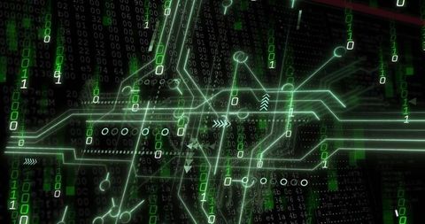 futuristic digital binary data design concept background - Download Free Stock Images Pikwizard.com