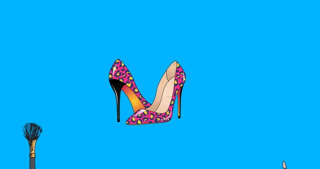 Vibrant Fashion Icons Featuring Bold High Heels - Download Free Stock Images Pikwizard.com