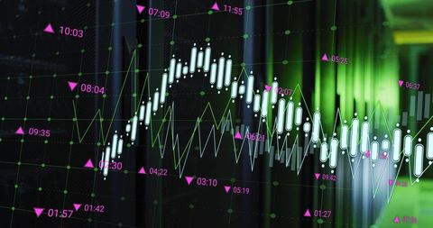 Digital Data Visualization on Futuristic Network Servers - Download Free Stock Images Pikwizard.com