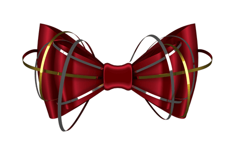 red decorative bow on transparent background - Download Free Stock Videos Pikwizard.com
