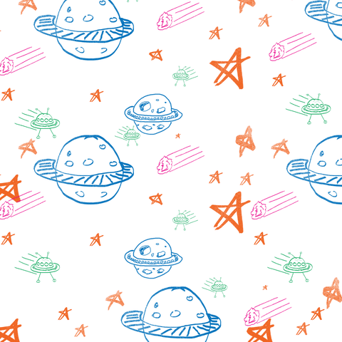 vibrant space pattern with planets and stars on transparent background - Download Free Stock Videos Pikwizard.com
